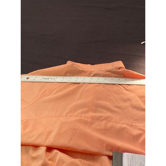 Eddie Bauer sun protecting womens extra large XL top orange white checked NWOT - Picture 5 of 10
